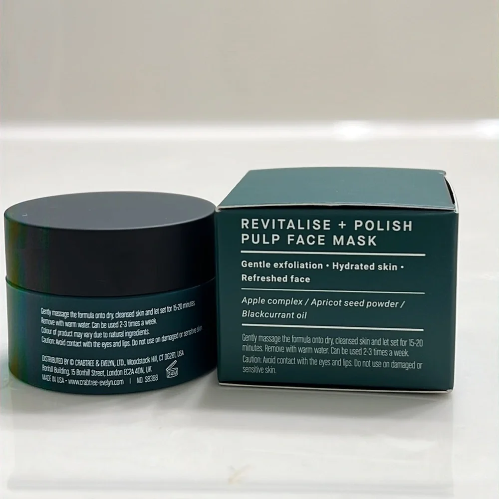 Crabtree and Evelyn revitalize plus polish pulp facemask. Size- .35 Oz. - Picture 4 of 4